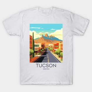 A Pop Art Travel Print of Tucson - Arizona - US T-Shirt